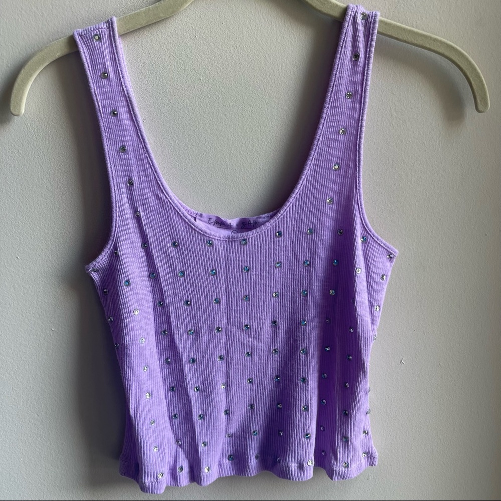 LF emma & sam all over studded top
